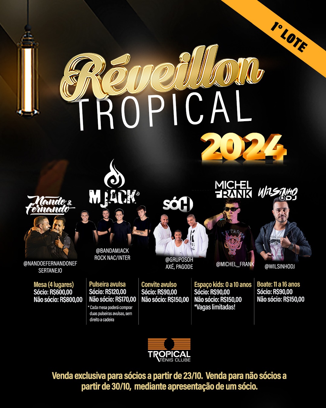 You are currently viewing Réveillon do Tropical Tênis Clube promete ser uma noite sensacional